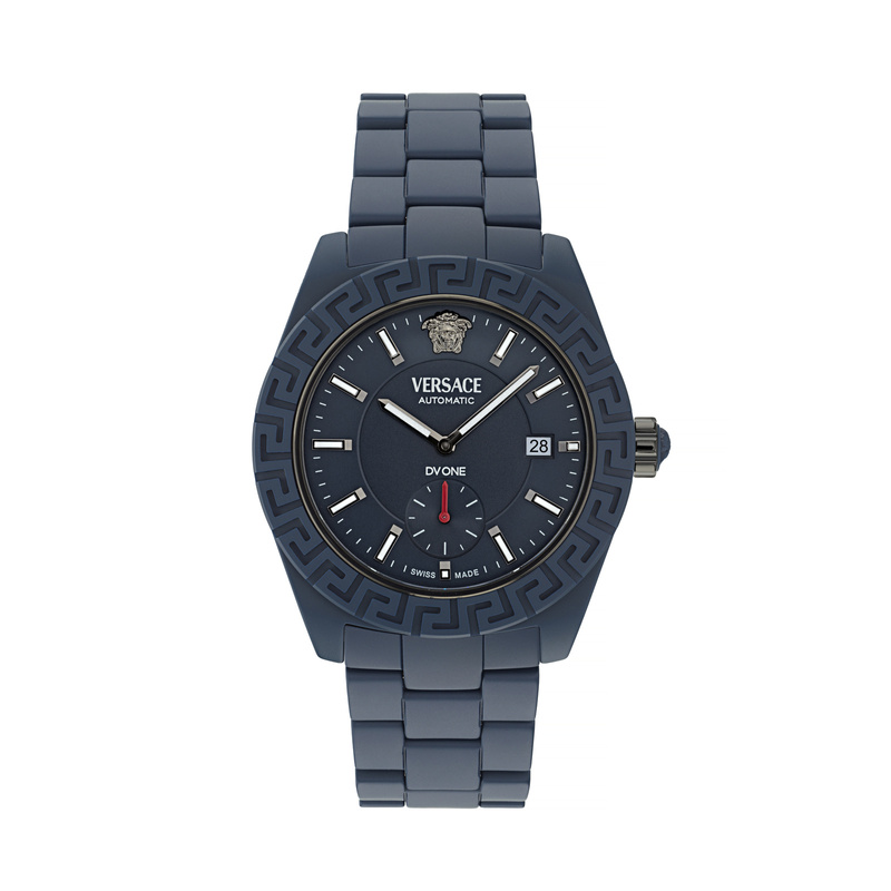 Zegarek VERSACE VE7K00223. Automatyczny, Kolor niebieski. Mężczyzna.