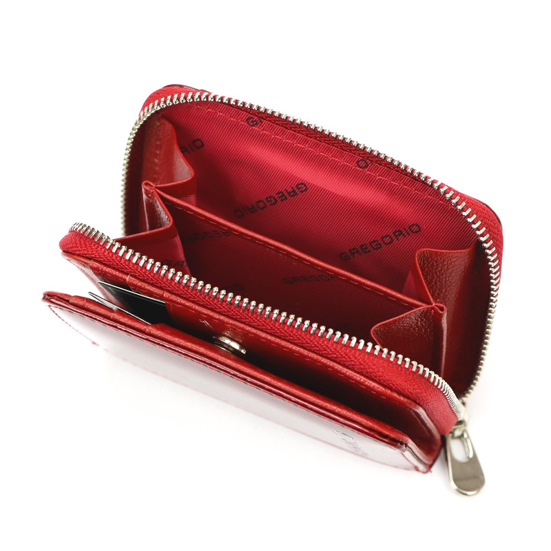 Zgrabny damski portfel skórzany stylowy Gregorio