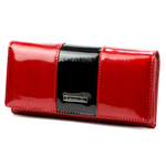 4U Cavaldi damski portfel skóra naturalna lakierowana podłużna portmonetka