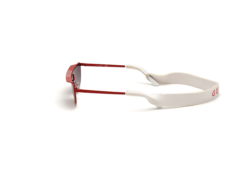 Okulary GUESS GU76770066B. Okulary przeciwsłoneczne, Kolor czerwony. Kobieta.