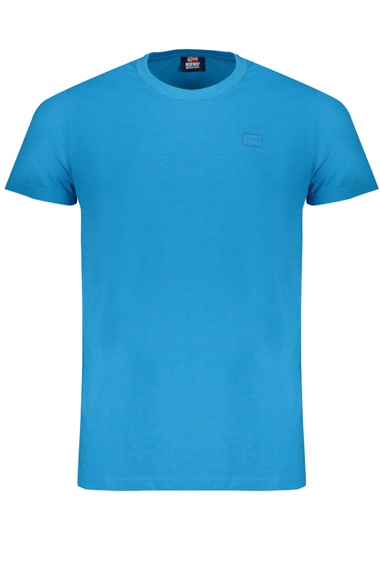 NIEBIESKI T-SHIRT MĘSKI Z KRÓTKIM RĘKAWEM Norway 1963