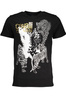 T-SHIRT M�SKI Z KR�TKIM R�KAWEM KLASY CAVALLI CZARNA