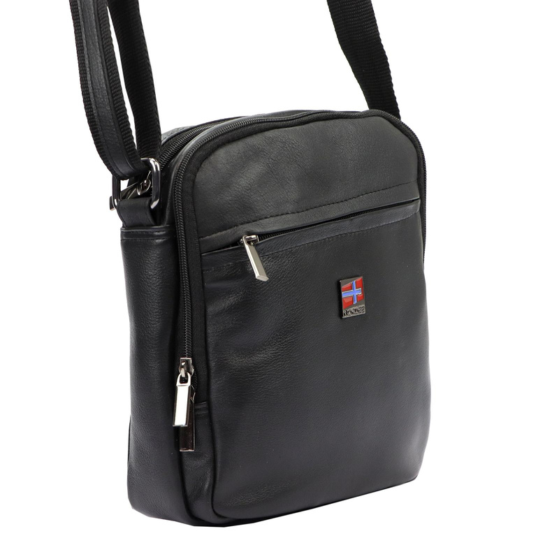 Saszetka męska z naturalnej skóry Nordee MSD-02 GM07 NAPPA