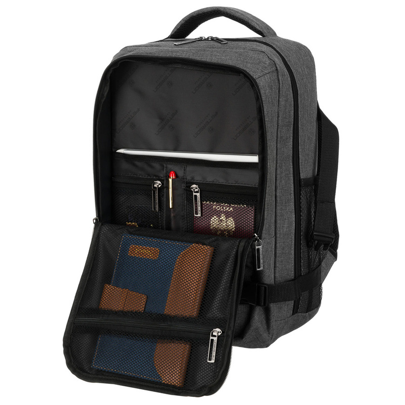 Materiałowy plecak męski Peterson PTN SIKORKA