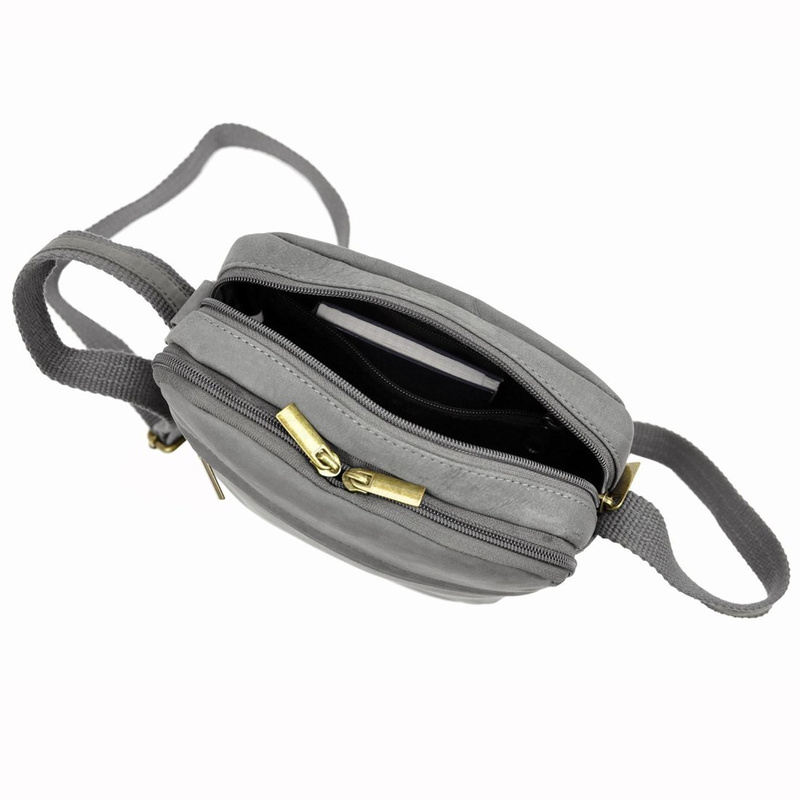 Always Wild męska saszetka skóra naturalna torba przez ramię z kieszeniami