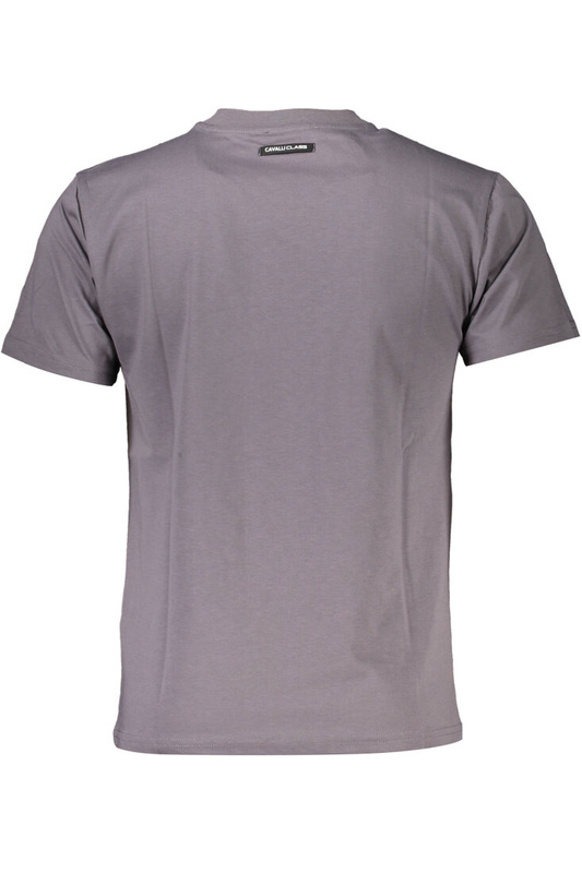 CAVALLI CLASS T-SHIRT Z KRÓTKIM RĘKAWEM MĘSKI SZARY