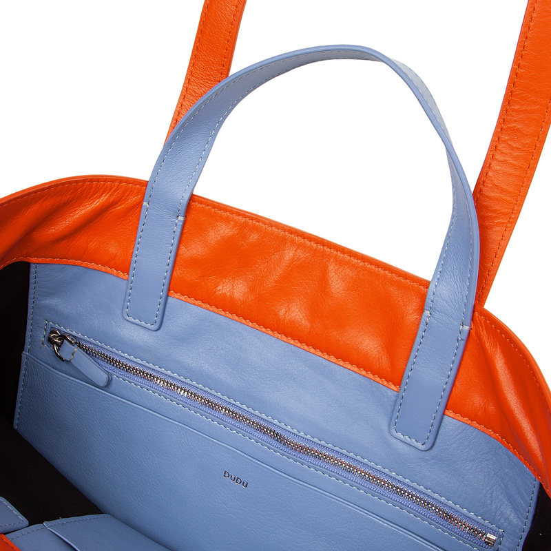 Duża shopperbag na ramię z kieszeniami od DUDU