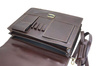 Teczka męska skórzana - Barberini's - Brązowa ciemna