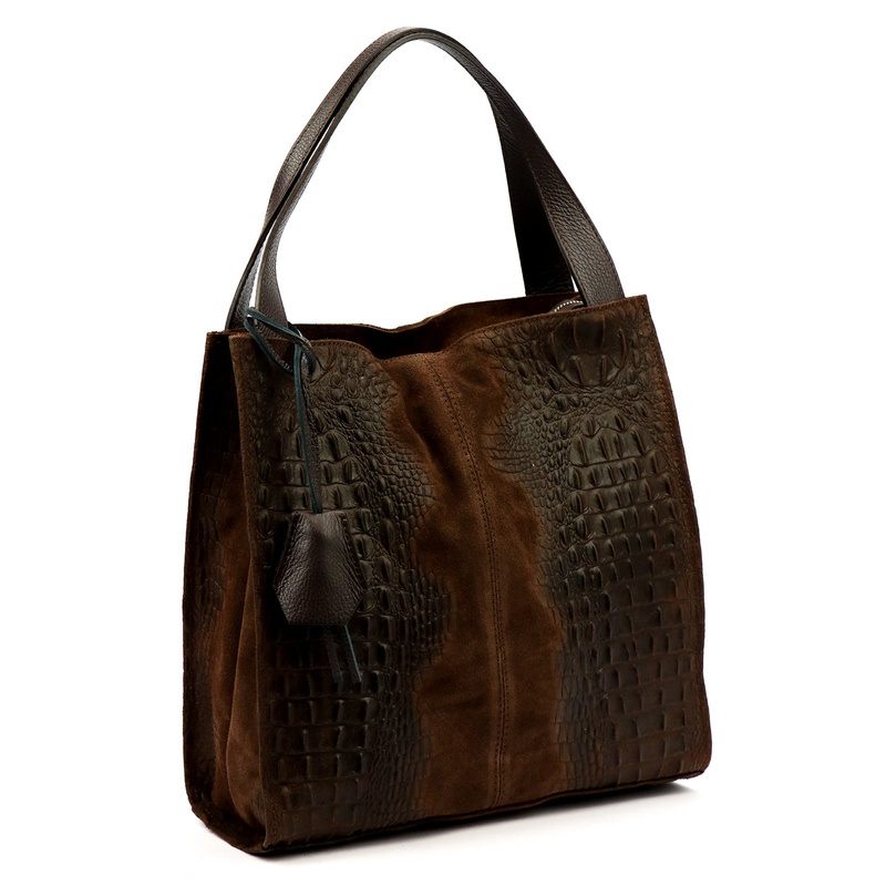 Damska torebka ze skóry naturalnej Luka 26-010 CROCO