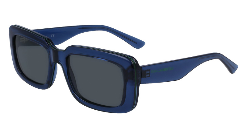 Okulary KARL LAGERFELD KL6101S-400. Okulary przeciwsłoneczne, Kolor niebieski. Unisex.