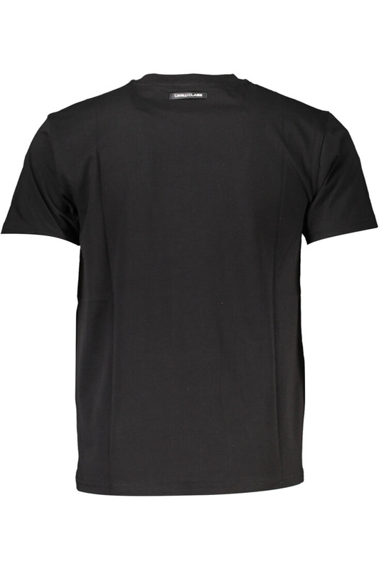 CAVALLI CLASS T-SHIRT Z KRÓTKIM RĘKAWEM MĘSKI CZARNY
