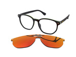 Okulary HAVAIANAS UBATUBACS807U. View + clip-on, Kolor czerwony żółty. Unisex.