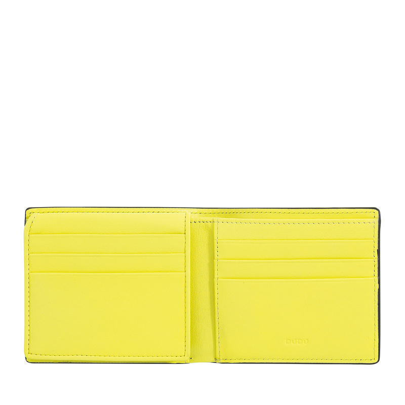 DUDU męski portfel skóra naturalna rozbudowany składany kompaktowy