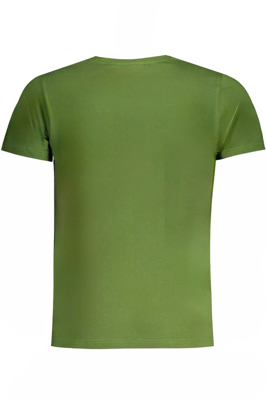 ZIELONY MĘSKI T-SHIRT K-WAY Z KRÓTKIM RĘKAWEM