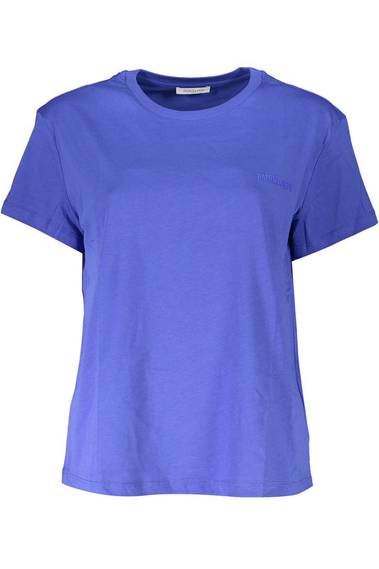 NIEBIESKI T-SHIRT DAMSKI Z KRÓTKIM RĘKAWEM PATRIZIA PEPE