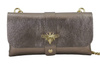 Torebka kopertówka metalizowana - Złota ciemna