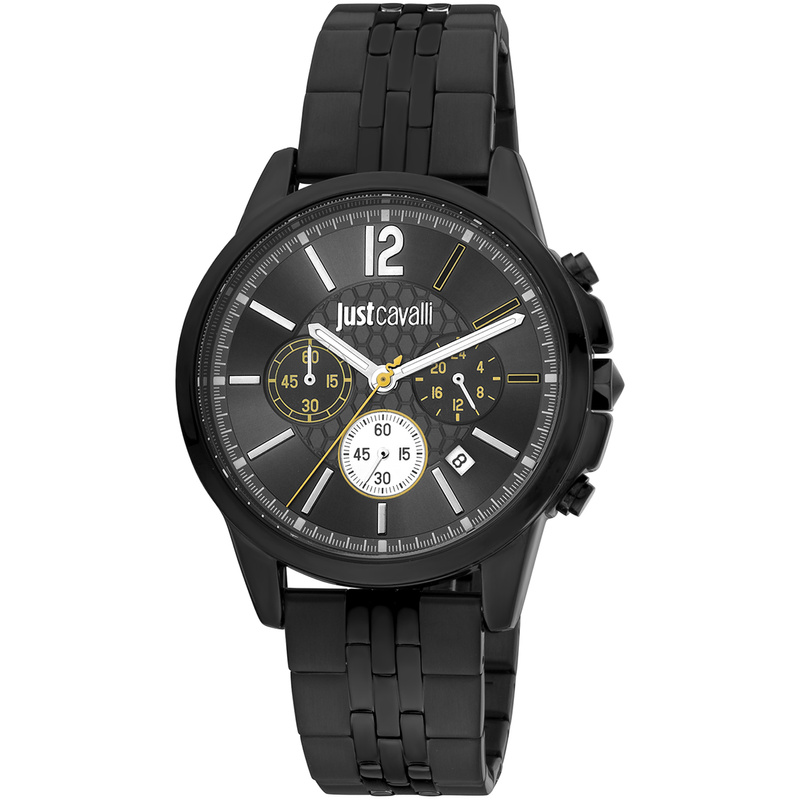 Zegarek JUST CAVALLI JC1G175M0285. Kwarcowy, Kolor czarny. Mężczyzna.