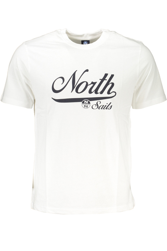 BIA�Y T-SHIRT M�SKI Z KR�TKIM R�KAWEM NORTH SAILS