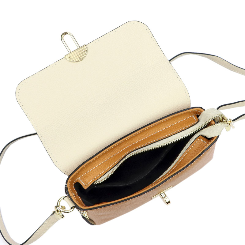 Luka damska listonoszka torebka przez ramię skóra naturalna stylowa