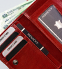 Damska skórzana pionowa portmonetka Rovicky z RFID