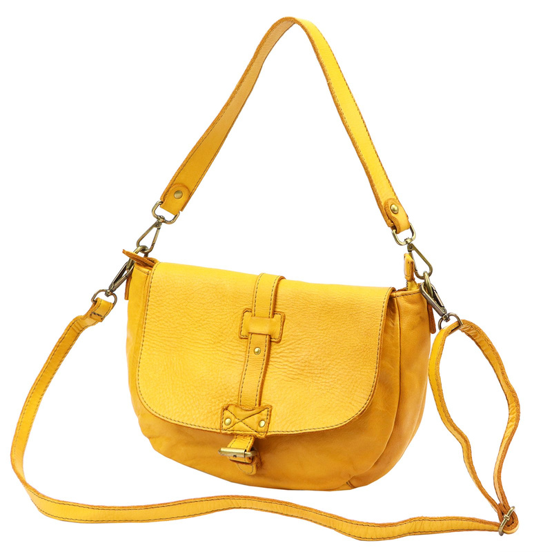 VS damska listonoszka skóra naturalna torebka na ramię z kieszeniami