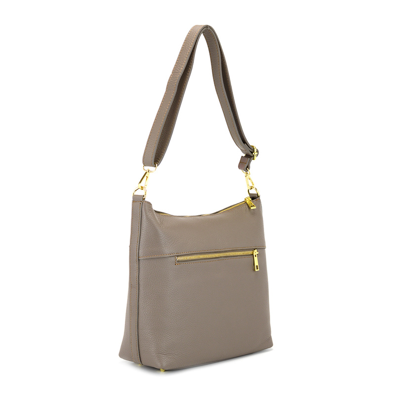 MiaMore damska listonoszka skóra naturalna torba na ramię z kieszeniami