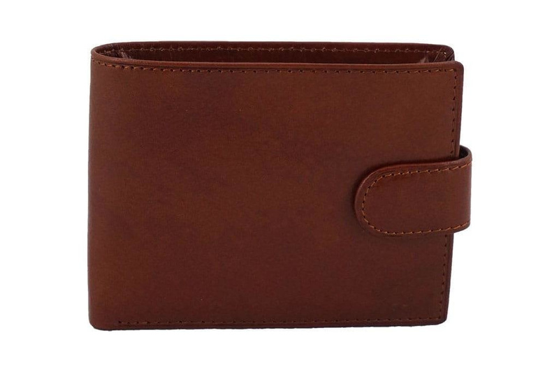 Portfel męski skórzany Barberini's - Brązowy ciemny