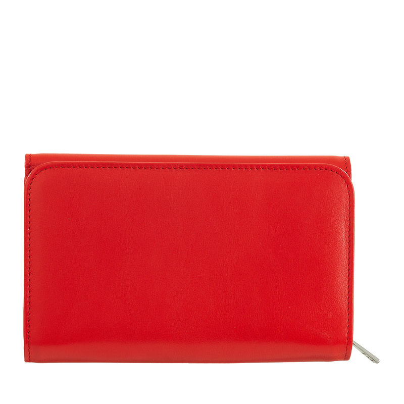 DuDu Damski portfel skóra naturalna portmonetka klasyczna podłużna