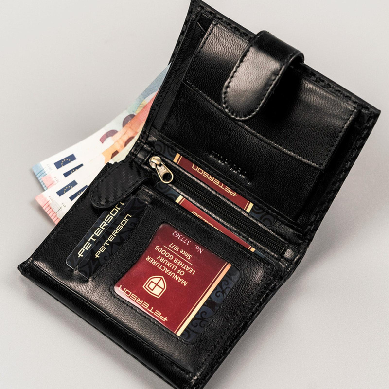 Skórzany męski portfel Peterson PTN 339Z-CA