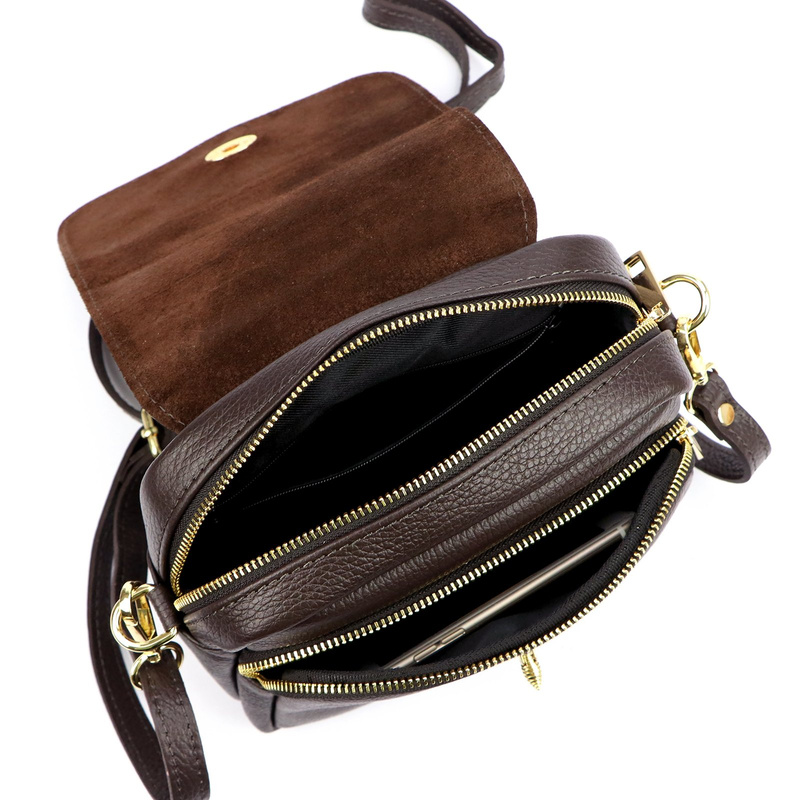 Stylowa Zamszowa zgrabna damska listonoszka torebka przez ramię od Luka