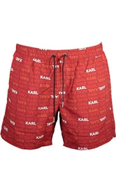 KARL LAGERFELD KOSTIUM K�PIELOWY M�SKI SP�DNICZKA CZERWONA