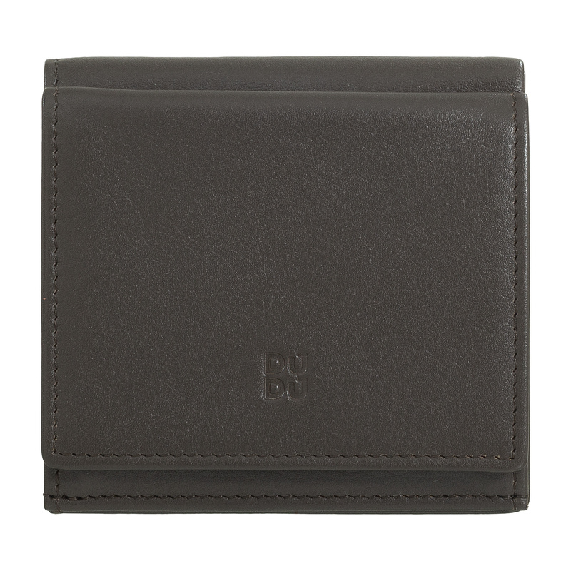 DuDu portmonetka portfel skóra naturalna Mała kontrastujące kolory RFID