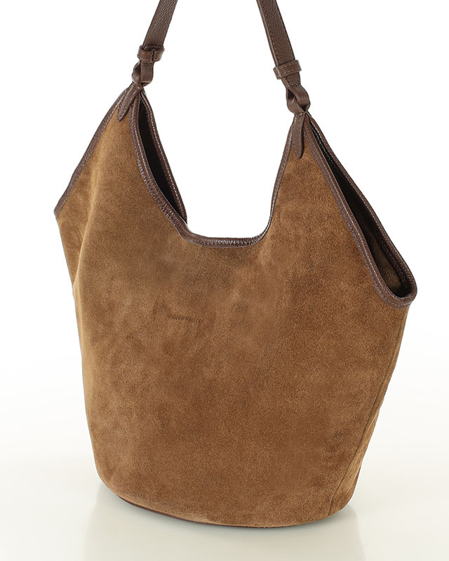 Torebka damska worek hobo bag skóra naturalna - MARCO MAZZINI czarna