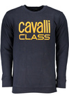NIEBIESKA BLUZA MĘSKA BEZ ZAMKA KLASY CAVALLI