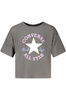 Czarny T-shirt dziewczęcy Converse 4CG896