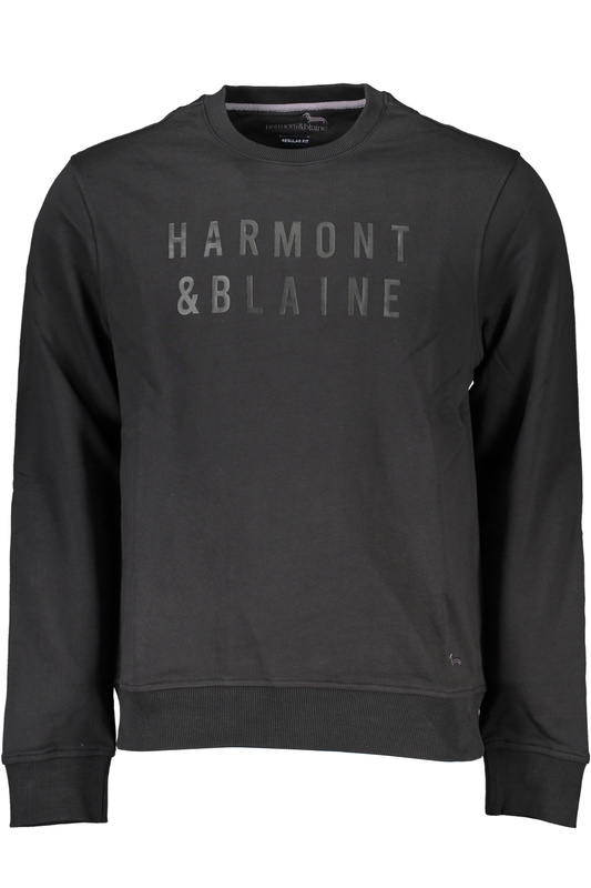 CZARNA BLUZA MĘSKA Z ZAMKIEM HARMONT&BLAINE