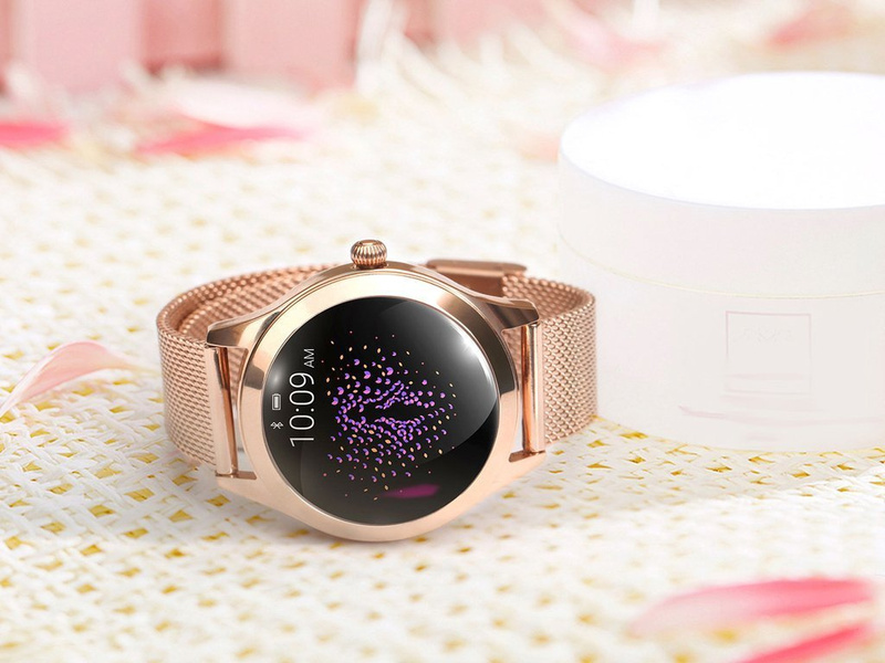 SMARTWATCH DAMSKI G. Rossi G.RSWBF1-4D2-2 rosegold/black (sg001f) + DODATKOWY PASEK