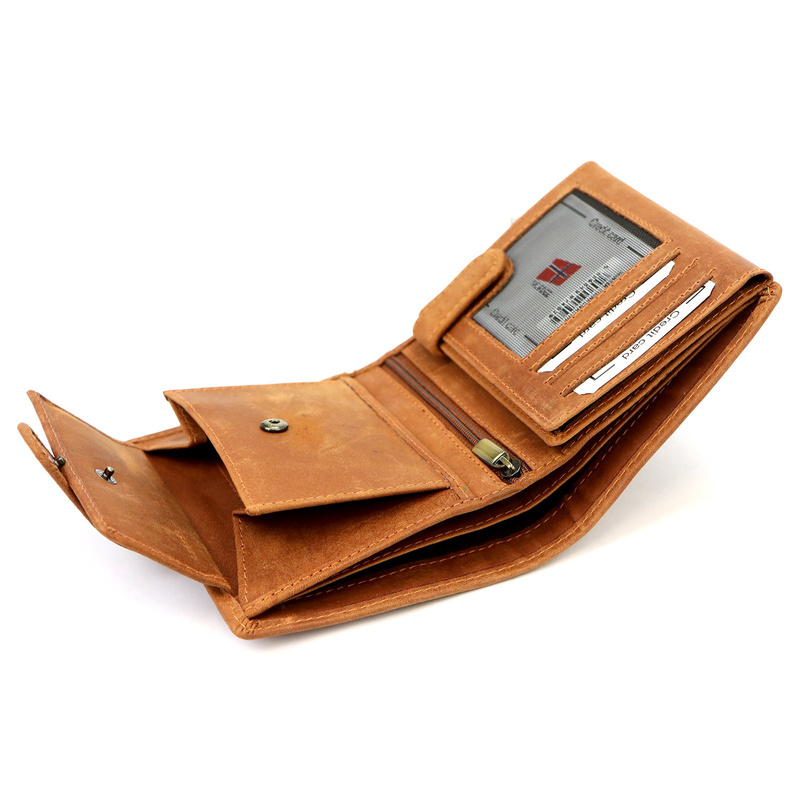 Skórzany męski portfel Nordee HVAL N4L