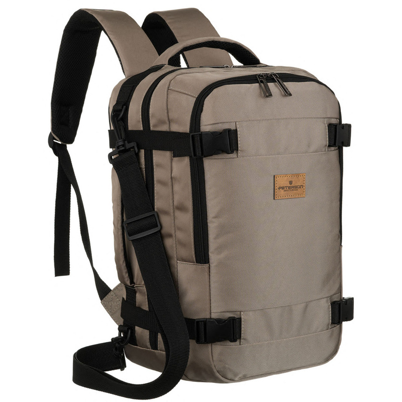 Damski plecak z tworzywa Peterson PTN BIELIK