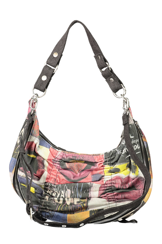 Czarna torebka damska Desigual Graffiato Blue Calgary