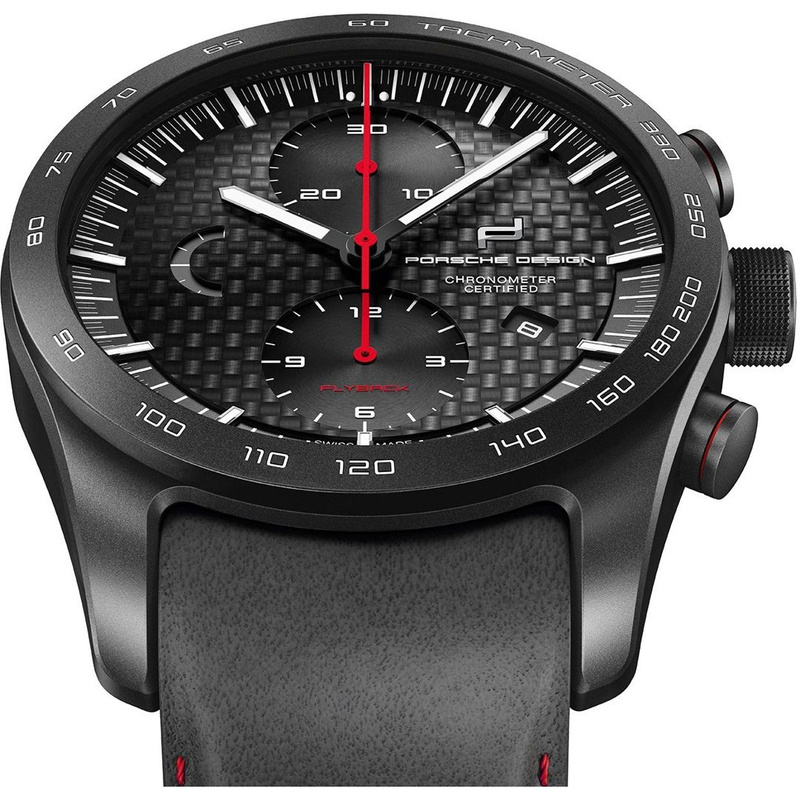 Zegarek PORSCHE DESIGN 6013600000000. Automatyczny, Kolor czarny. Mężczyzna.