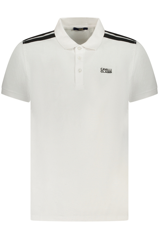 CAVALLI CLASS POLO KRÓTKI RĘKAW MĘSKI BIAŁE