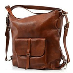 Damska duża Torebka skórzana i plecak Vera Pelle