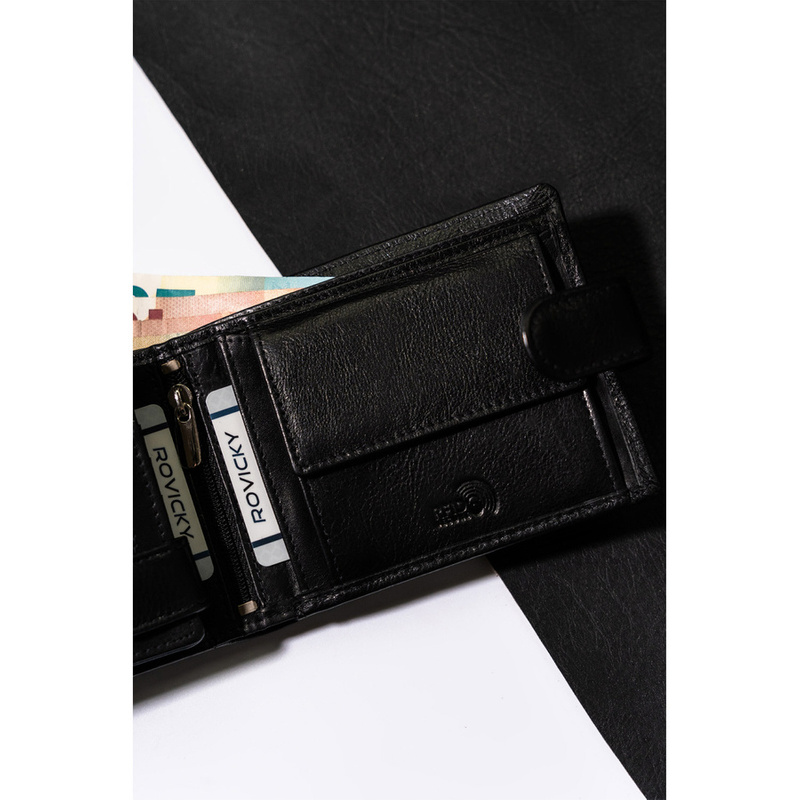 Elegancki męski portfel z ochroną RFID od Rovicky