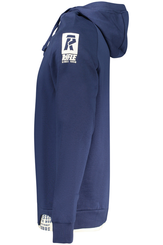 MĘSKA BLUZA Z ROZPINANYM NA ZAMEK RIFLE NIEBIESKA