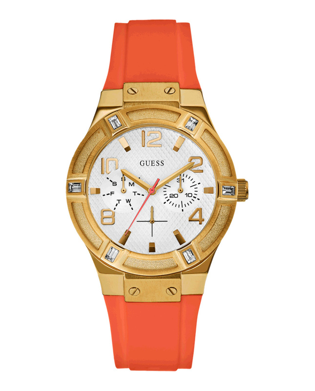 Zegarek GUESS W0564L2. Kwarcowy, Kolor biały. Kobieta.