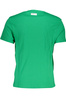 BIKKEMBERGS ZIELONY M�SKI T-SHIRT Z KR�TKIM R�KAWEM