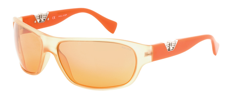 Okulary POLICE S180368JA1X. Okulary przeciwsłoneczne, Kolor pomarańczowy. Unisex.