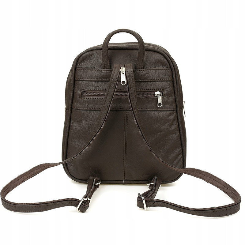 Czarny plecak torebka damska Skórzana Beltimore 022