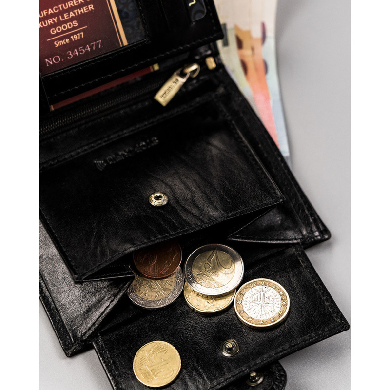 Skórzany męski portfel Peterson PTN N4L-VT